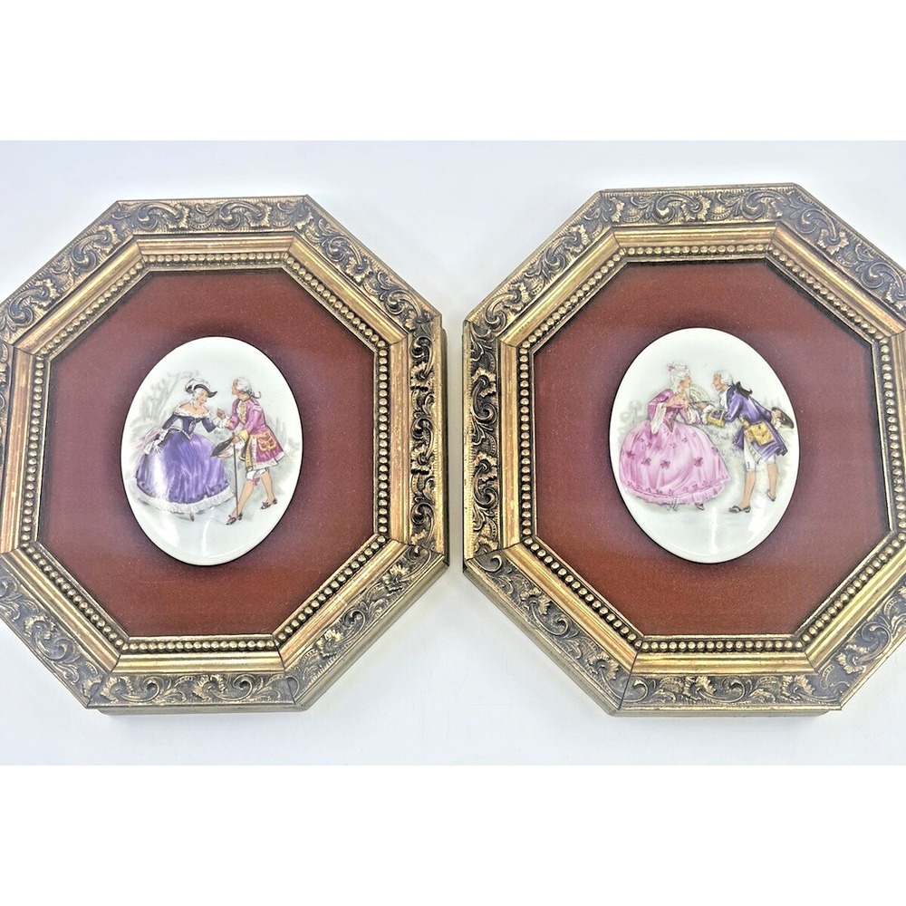VTG ESTATE TURNER WALL ACCESSORY PICTURES INNOCENCE GOLD GILT Home Decor